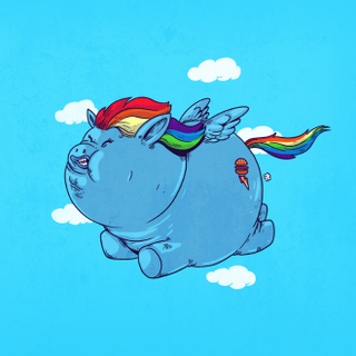 Illustration for article titled Morbidly obese versions of iconic pop culture characters by Alex Solis